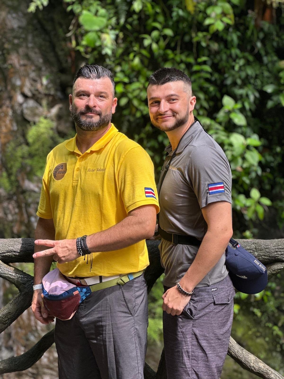 Victor and Preston Solano together in Costa Rica